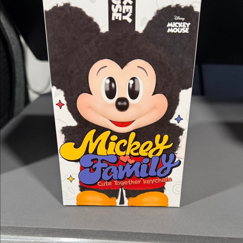 Disney Mickey Mouse Keychain with Black and Orange